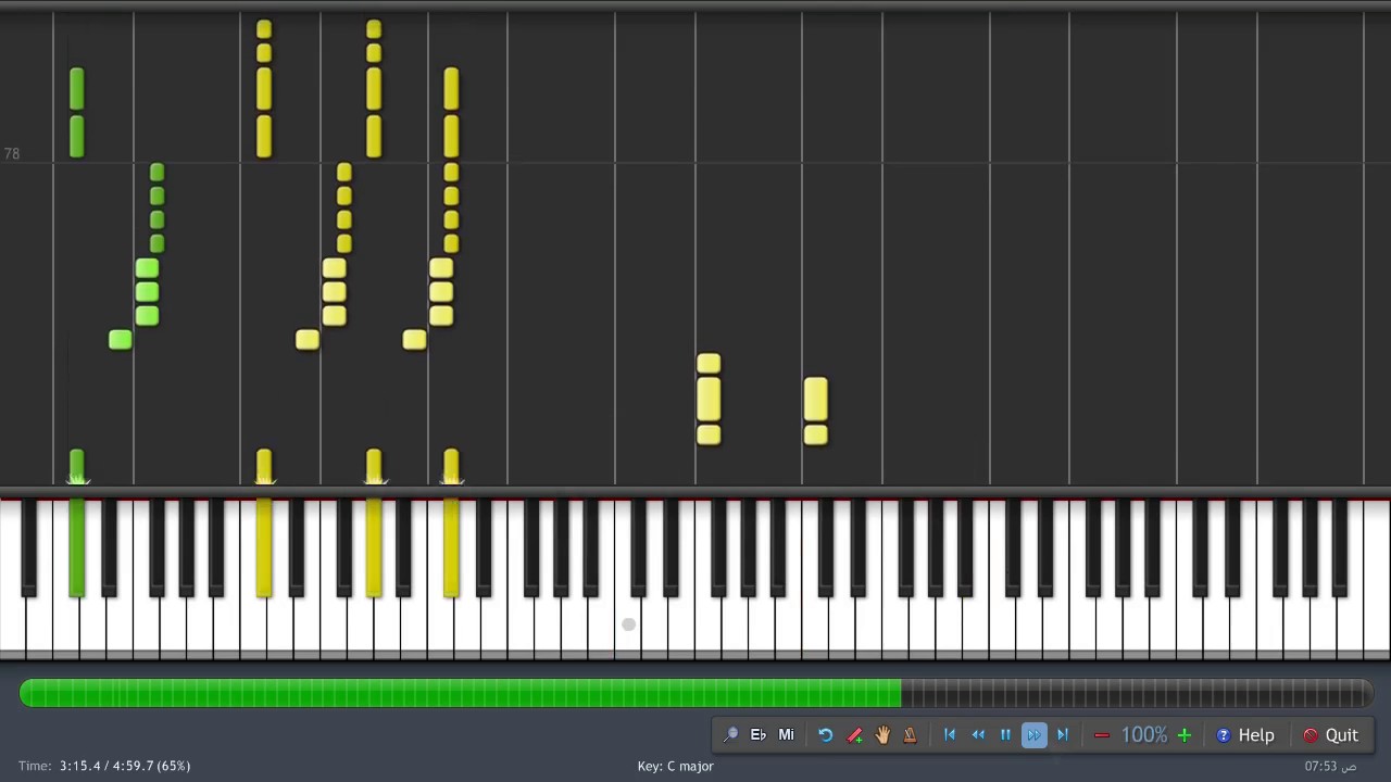 Deftones - Be Quiet and Drive (Far Away) MIDI Synthesia Piano