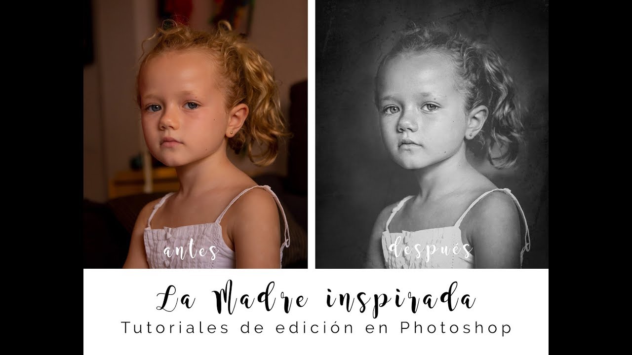 Photoshop / EDITAR  foto al ESTILO FINE ART en BLANCO Y NEGRO