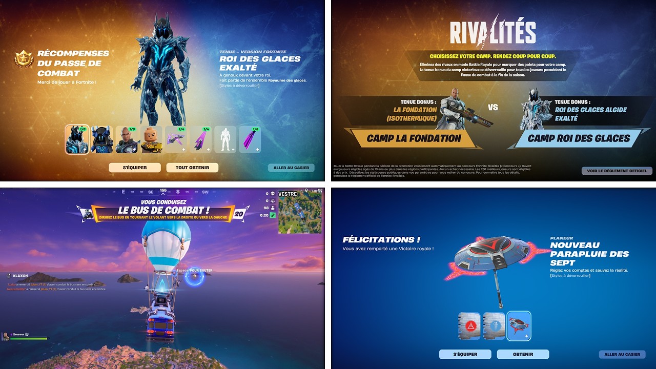 MISE À JOUR FORTNITE SAISON 2 ! (PASSE DE COMBAT, DÉCOUVERTE GAMEPLAY & PARAPLUIE GRATUIT DES SEPT)