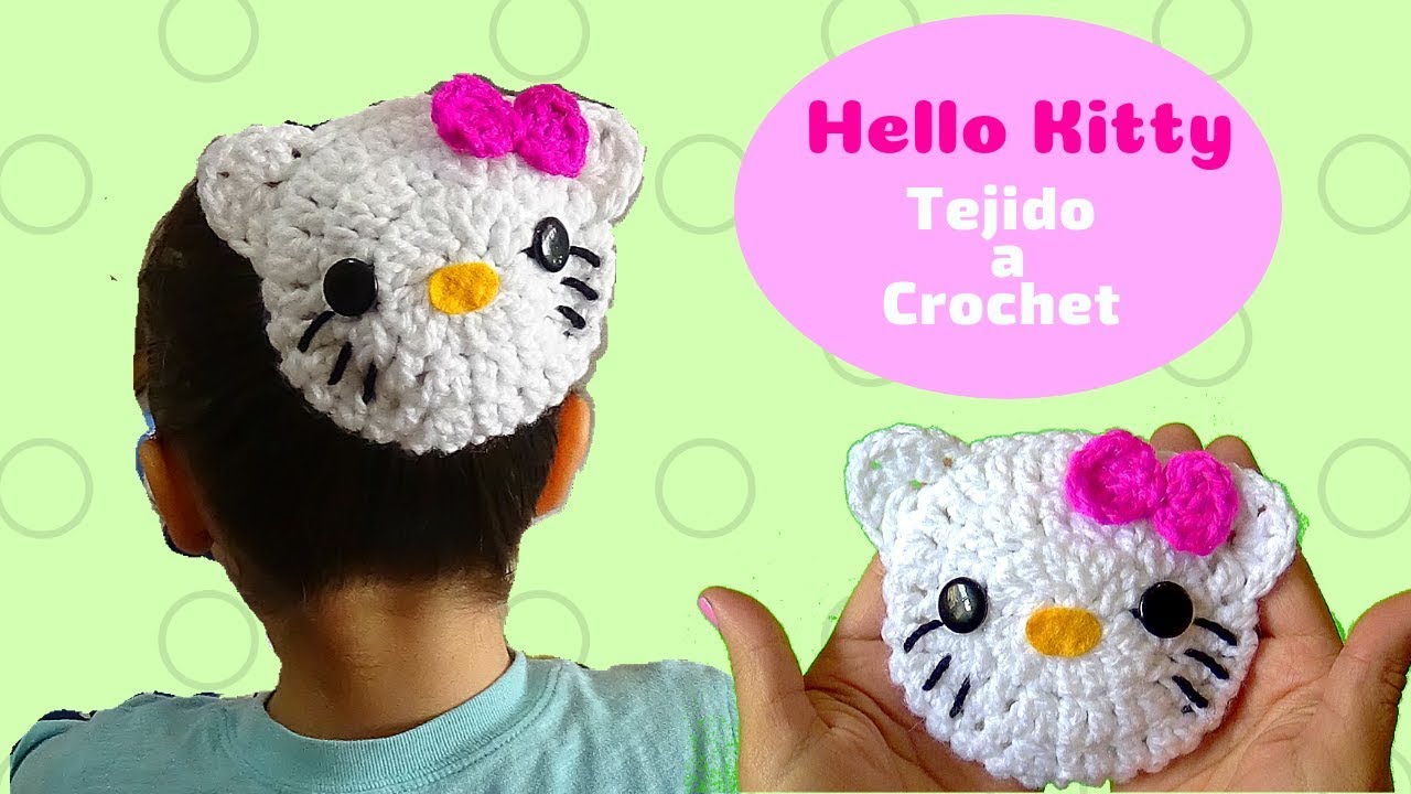 HELLO KITTY CHONGUERA TEJE TANTOS COMO PUEDAS #diy #tutorial #crochet #tejido #how #howto