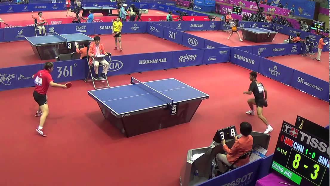 2014 Asian Games MT/Rnd1/CHN-SIN/m1: Zhang Jike - Li Hu [Full match/private recording]