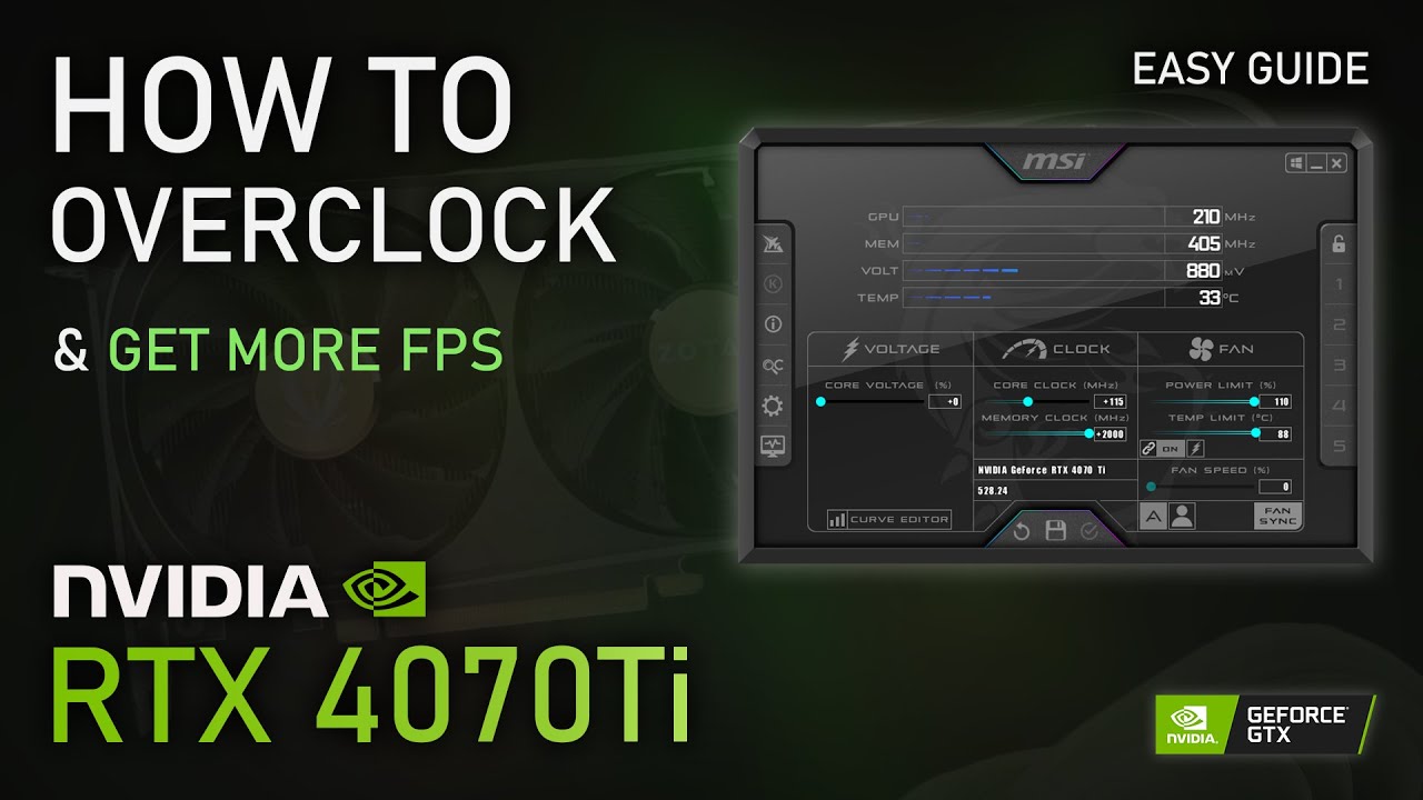 How to OVERCLOCK RTX 4070Ti for more FPS | 2023 Easy Tutorial