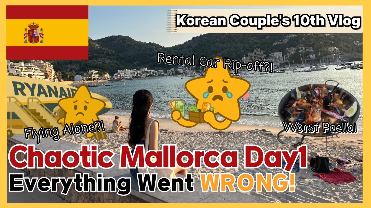 Chaotic Mallorca Day 1 | Missed Flight ✈️, Rental Scam 💸 & Paella Fail 🐟
