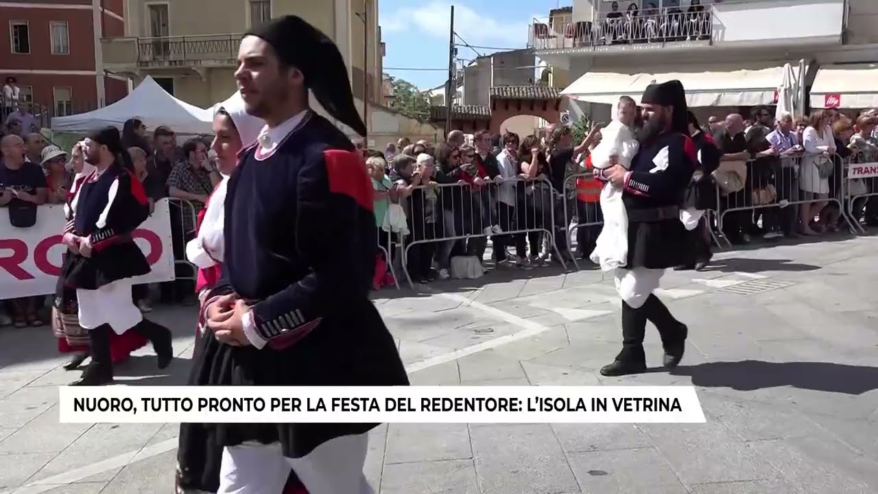 NUORO, TUTTO PRONTO PER LA FESTA DEL REDENTORE: L'ISOLA IN VETRINA (22-08-2025)