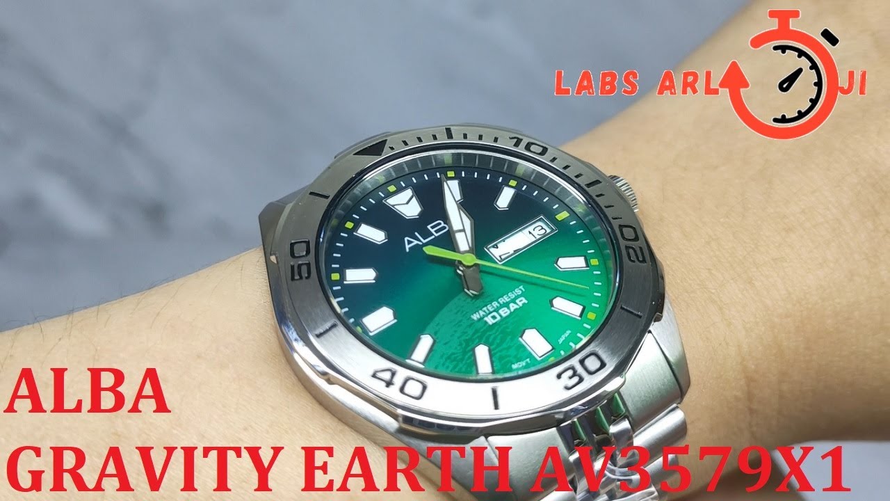 JAM TANGAN ALBA GRAVITY EARTH AV3579 AV3579X1 ORIGINAL UNBOXING