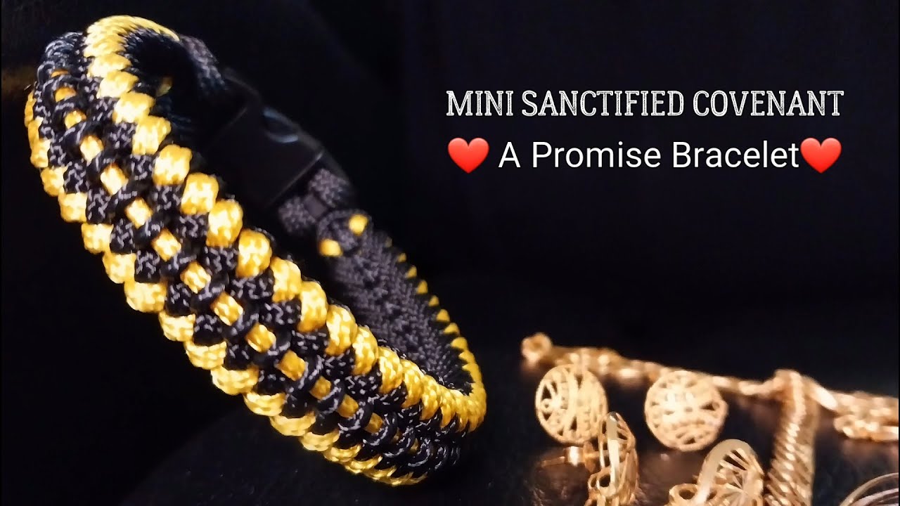 watch & Learn How To Make A Mini Sanctified Covenant | Paracord bracelet | DIY Bracelet | #tutorial