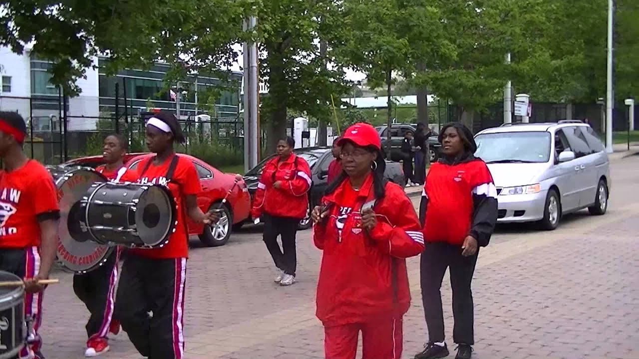 Ken Lanci and Shaw High School Marching Band