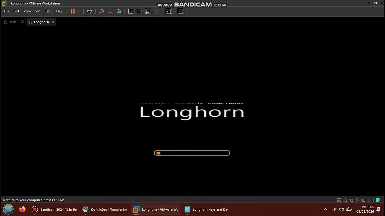 Instalando Windows Longhorn 4051 x32 bits