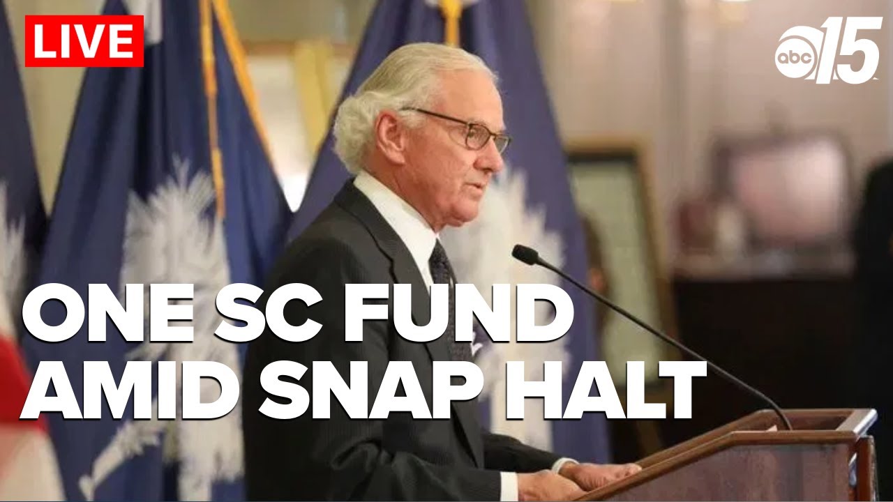 Gov. Henry McMaster talks One SC Fund following loss of SNAP benefits