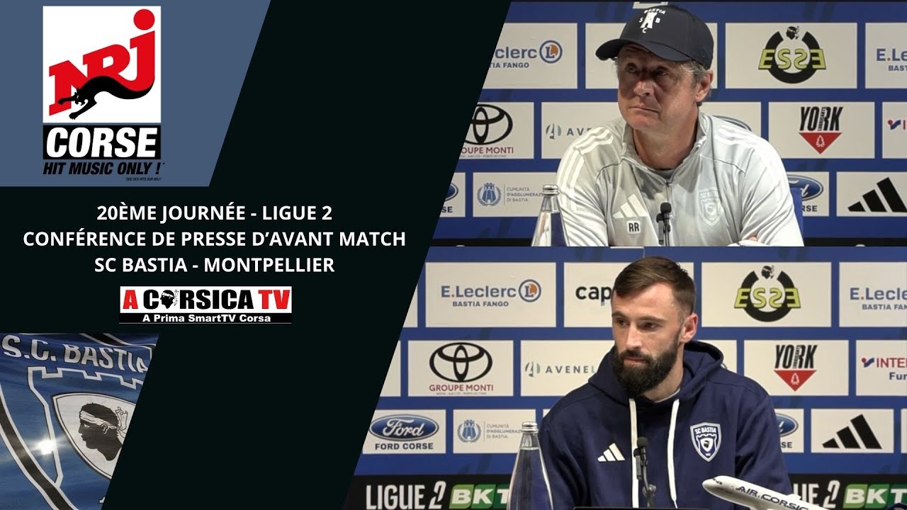 J20 / SC BASTIA - MONTPELLIER : Conf de presse d'avant match de Joachim Eickmayer et Réginald RAY.