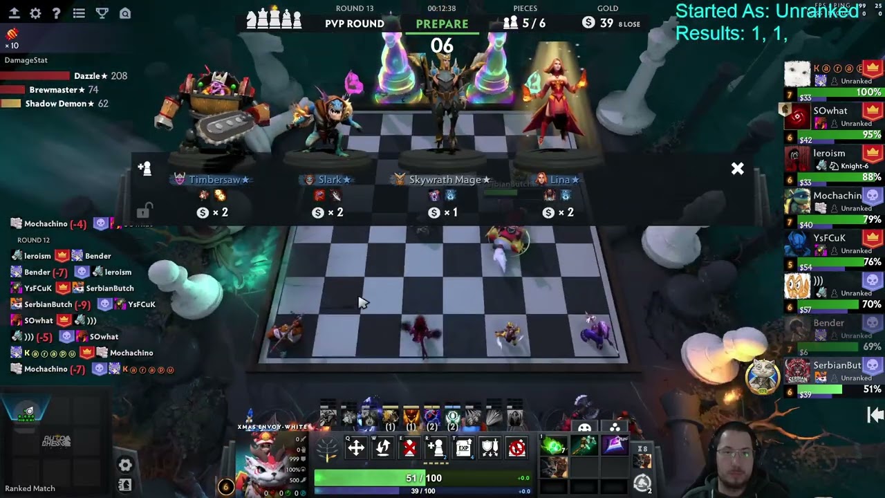4 Warlocks/Elementals/Gods! Dota Auto Chess Season 42!