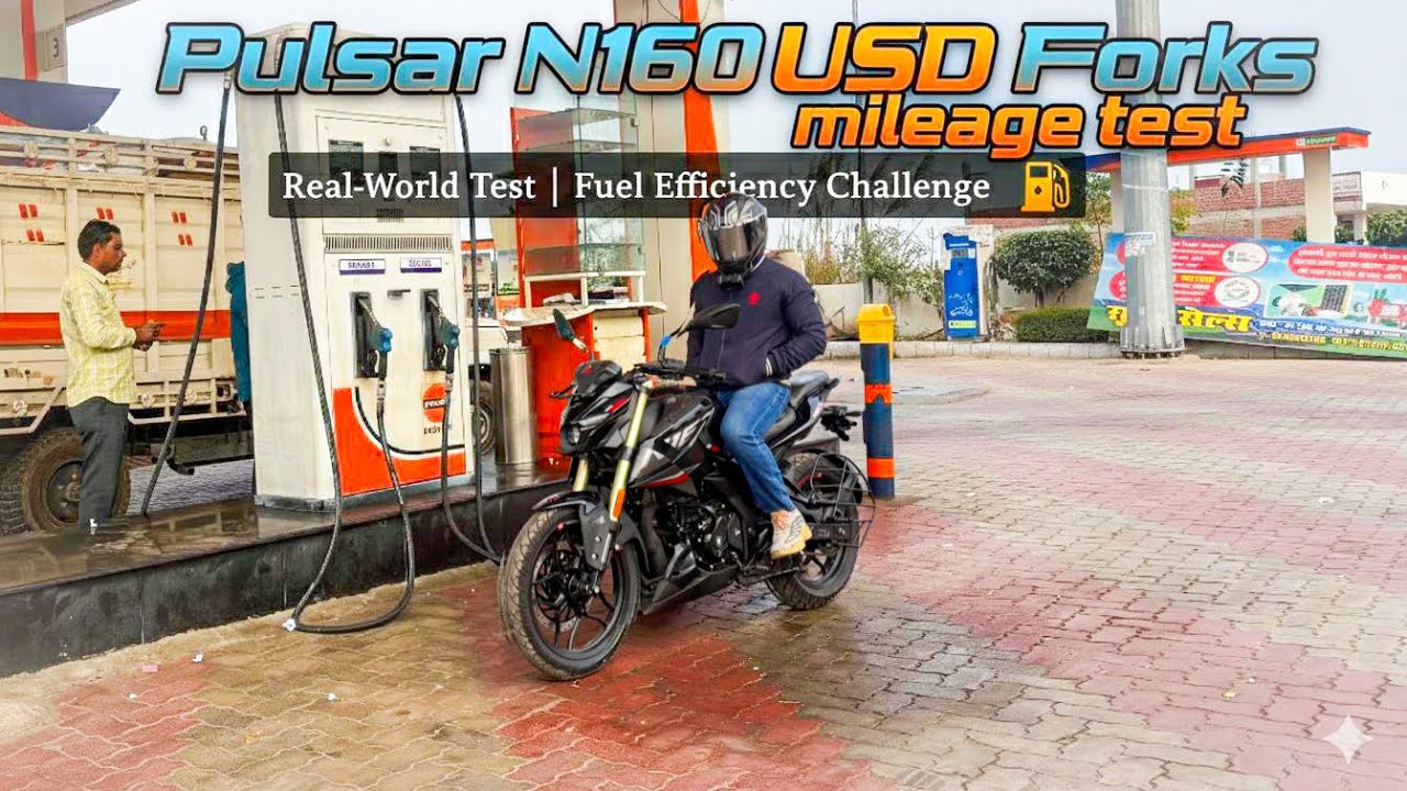 Pulsar N160 🧨 USD Forks | Mileage test | 2026 Model |
