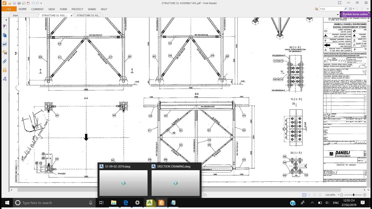 ADVANCE STEEL TUTORIAL/66/ERECTION DRAWING PART 1