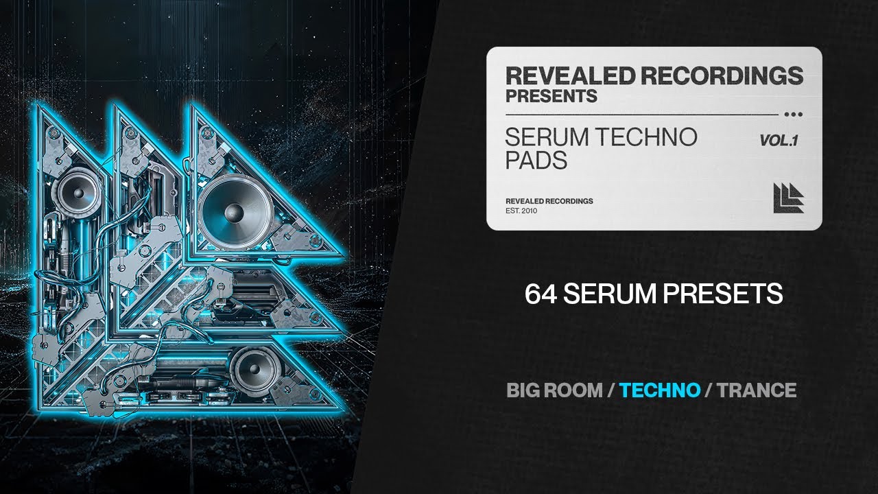 SERUM TECHNO PADS VOL. 1 (64 Presets) Techno, Trance, Cinematic | Revealed