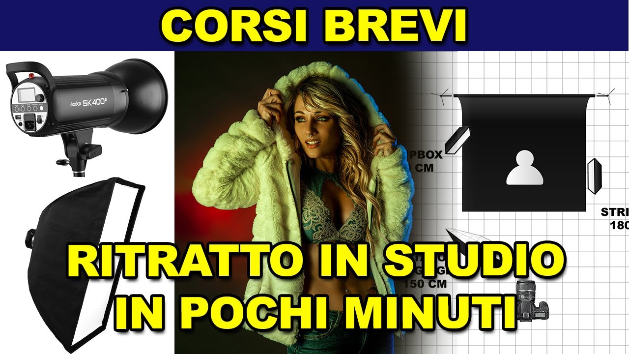 La fotografia di ritratto in studio: corso completo e semplificato per tutti!