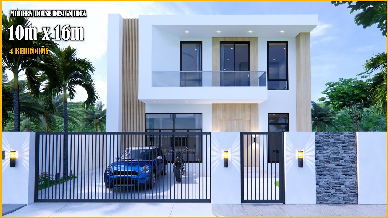 Modern House Design | 10m x 16m | 4Bedrooms