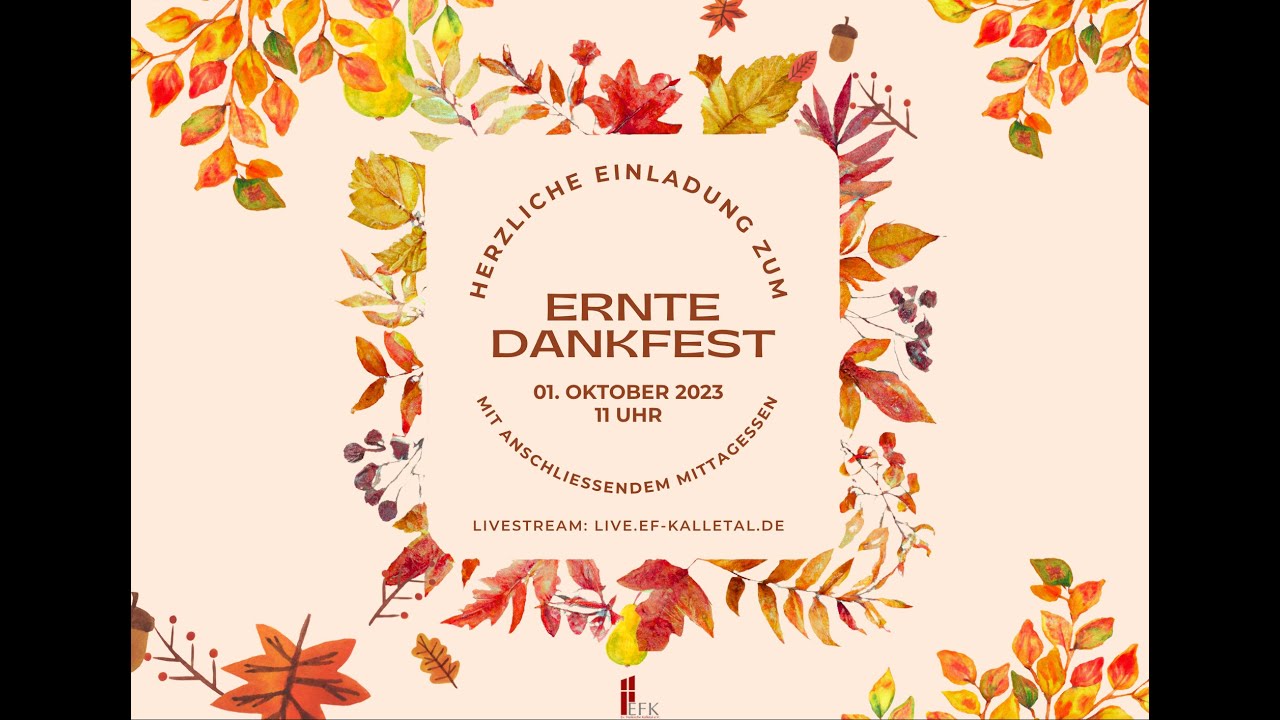 ERNTEDANKFEST | Predigt: Thomas Janzen (01.10.2023)