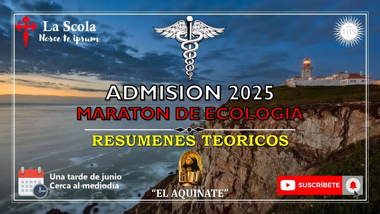 MARATON de ECOLOGIA, CURSO COMPLETO resumido para usted, Admision 2025