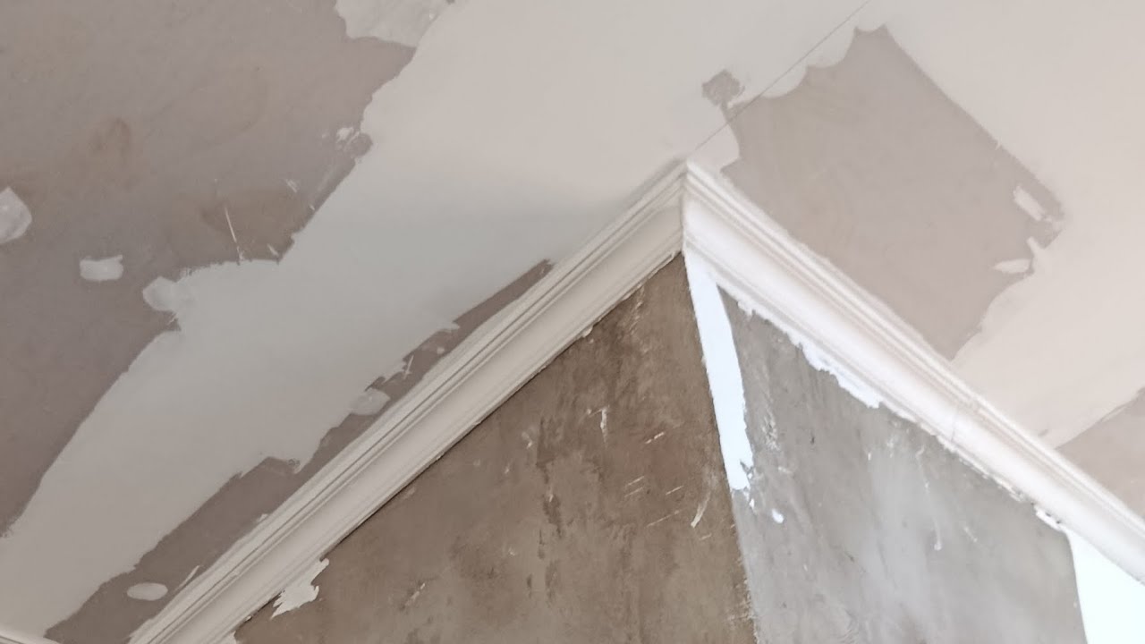 Perfect Cornice Installation on Gypsum Ceiling | Watch the Full Process