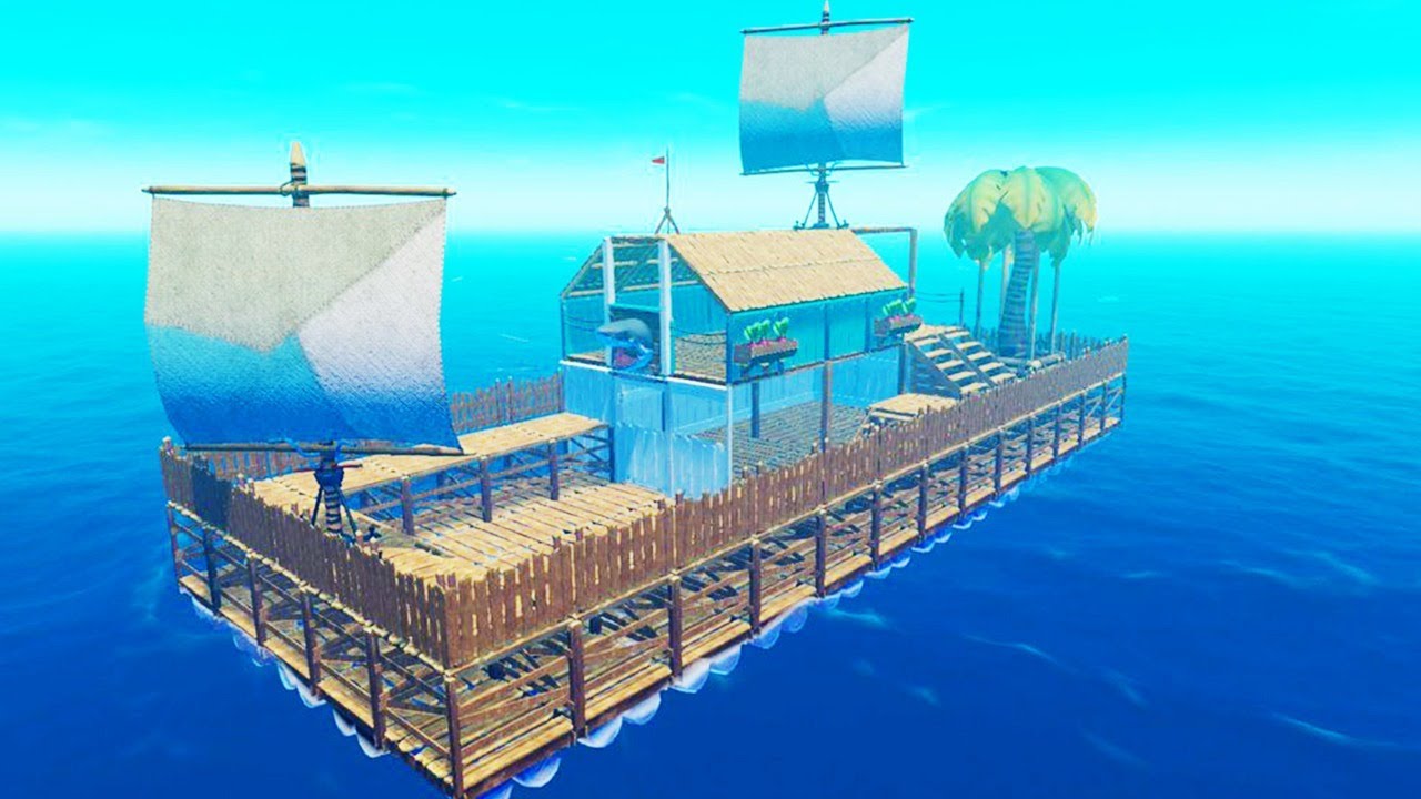 RAFT BIGGEST FORTRESS & ISLAND BASES | Raft Update & Multiplayer Gameplay
