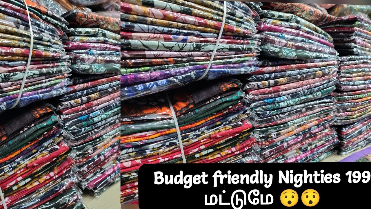 Budget friendly Nighties வந்தாச்சி/ விலை 199 மட்டுமே #nighty #purecottonnighty #budgetfriendlynighty
