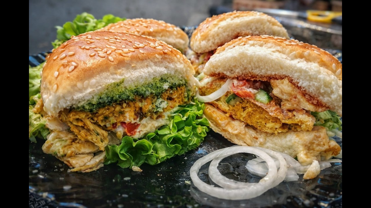 Homemade Bun Kabab: Street Food Special # 15-Minute Easy Karachi Bun Kabab Recipe