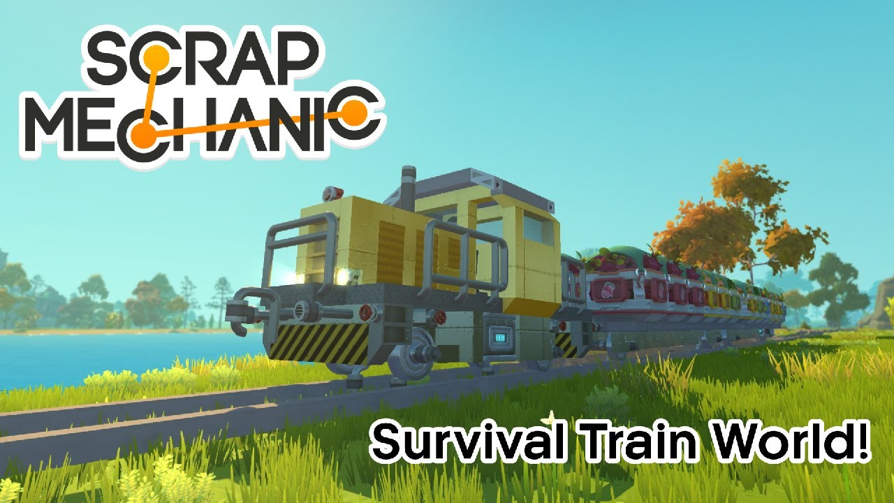Realistic Survival Train World Showcase | Scrap Mechanic