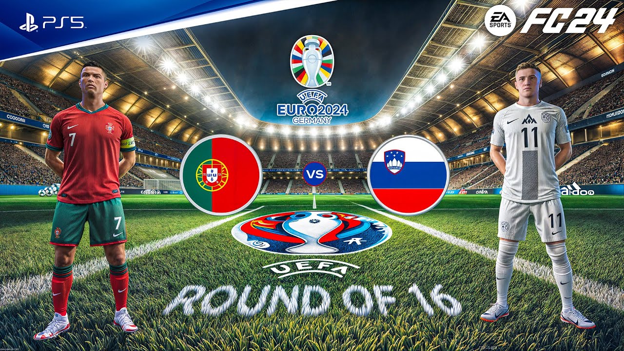 FC 24 - Portugal vs. Slovenia | UEFA EURO 2024 Round 16 | PS5™ [4K60]