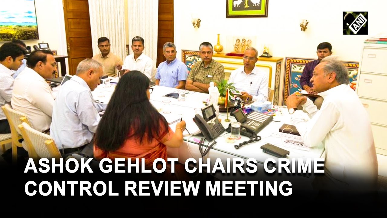 Rajasthan CM Ashok Gehlot chairs crime control review meeting in Jaipur