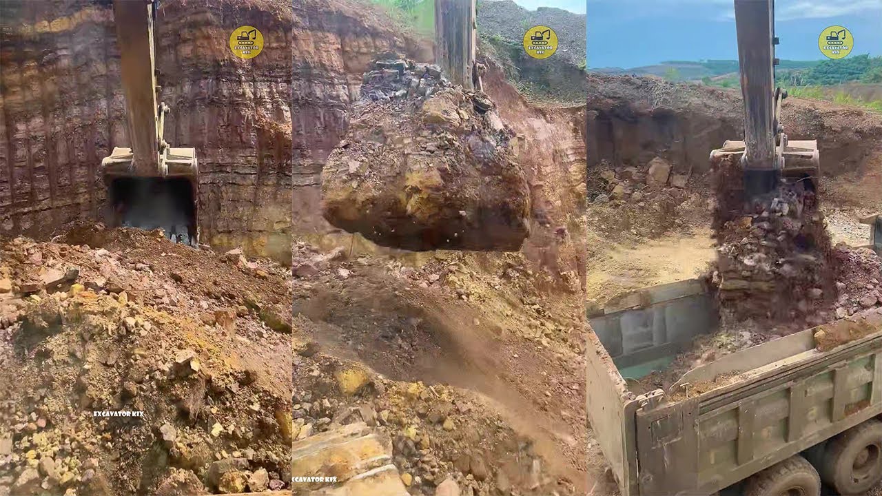 How To Excavators Load Soil Onto Trucks Professionally P1224