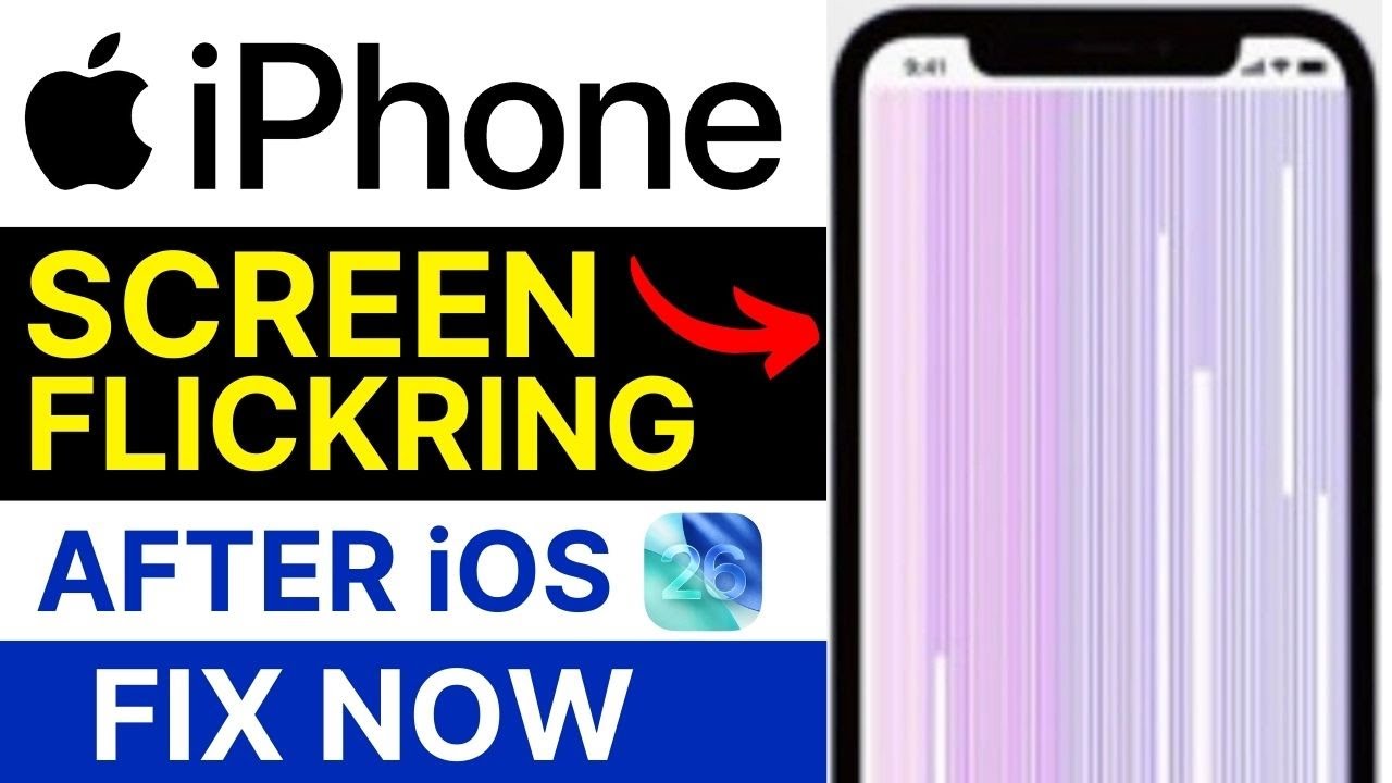 iPhone Screen Flicker After iOS 26 Update ⚡ Fix Display Problems & Screen Glitch Fast!