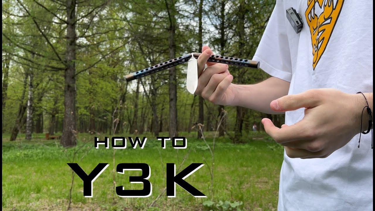 Y3K - Обучение среднему трюку на ноже бабочке | How to Y3K on Balisong | #flipping