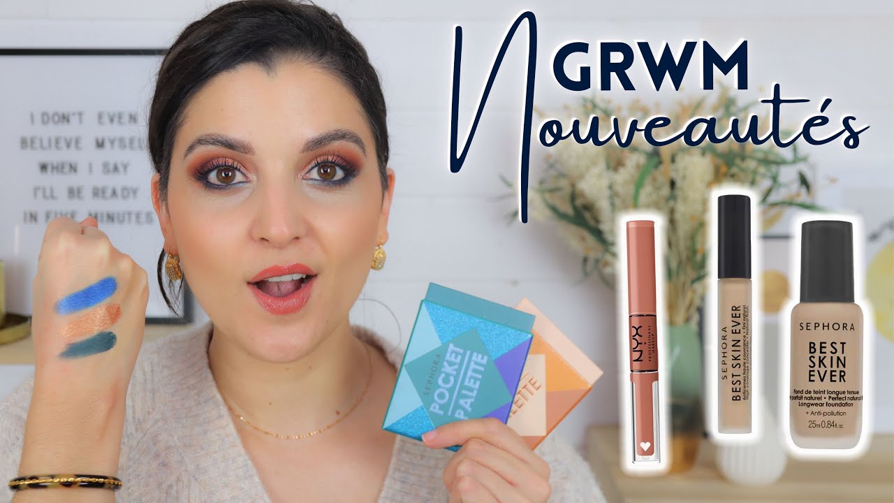 NEW ! Sephora Collection BEST SKIN EVER | POCKET PALETTES | Nyx SHINE LOUD HIGH SHINE. GRWM