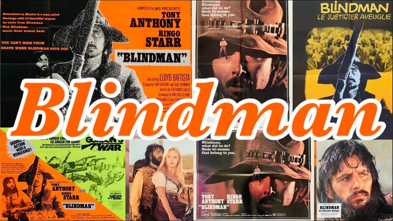 Blindman Ringo Starr, Tony Anthony Spaghetti Western ABKCO Film, Associated Items!