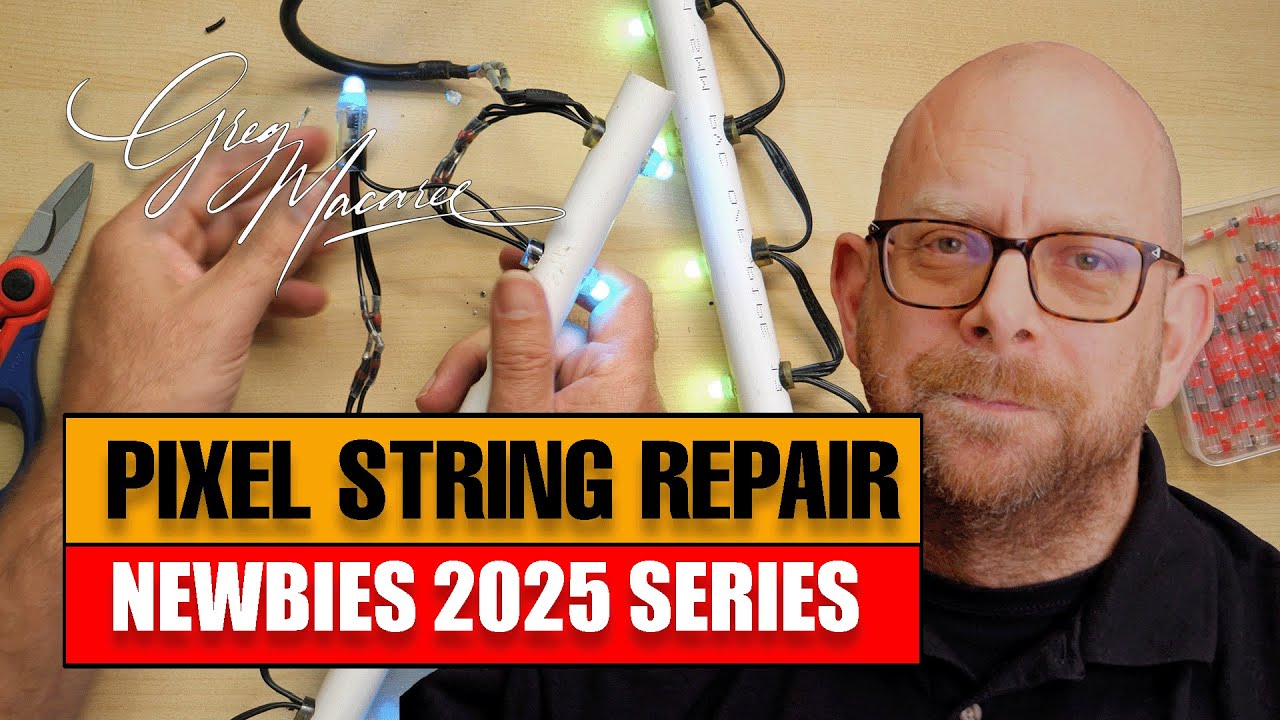 Pixel String Repairs - How to replace pixels. #pixels #xlights #holidaylighting