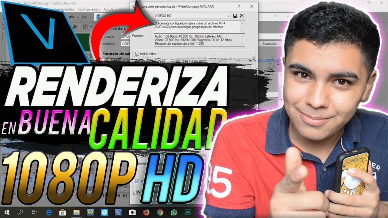 Como renderizar en Sony Vegas Pro 14,15,16,17 en BUENA CALIDAD y en Poco PESO 2023 | TUTORIAL 2023