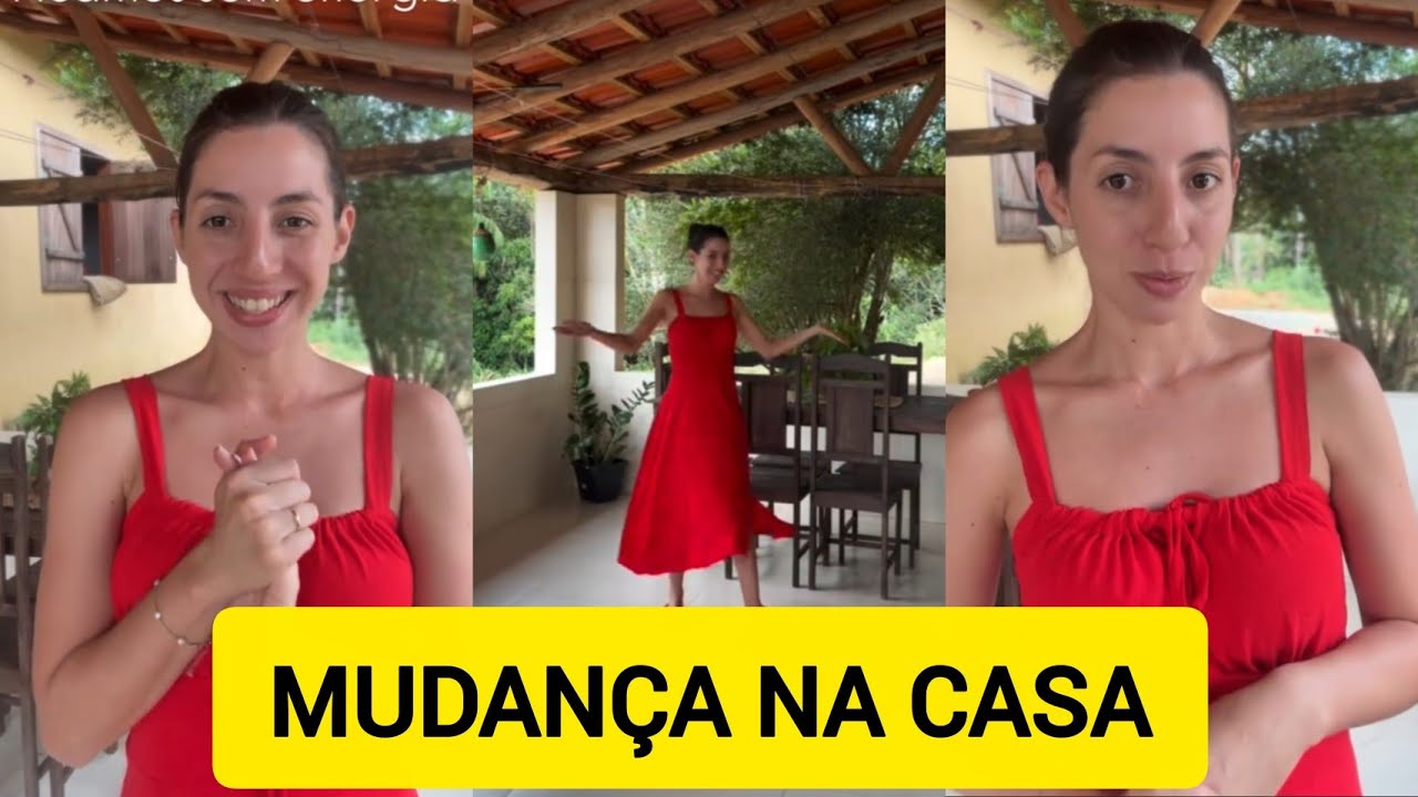 SARA KELLEN FAZ MUDANÇA NA CASA COLOCANDO A MESA DE MADEIRA NA LAVANDERIA