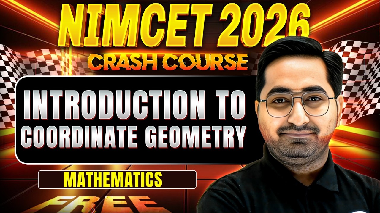 Introduction To Coordinate Geometry   | NIMCET 2026 | Free Crash Course  |  | BY KESHAV SIR