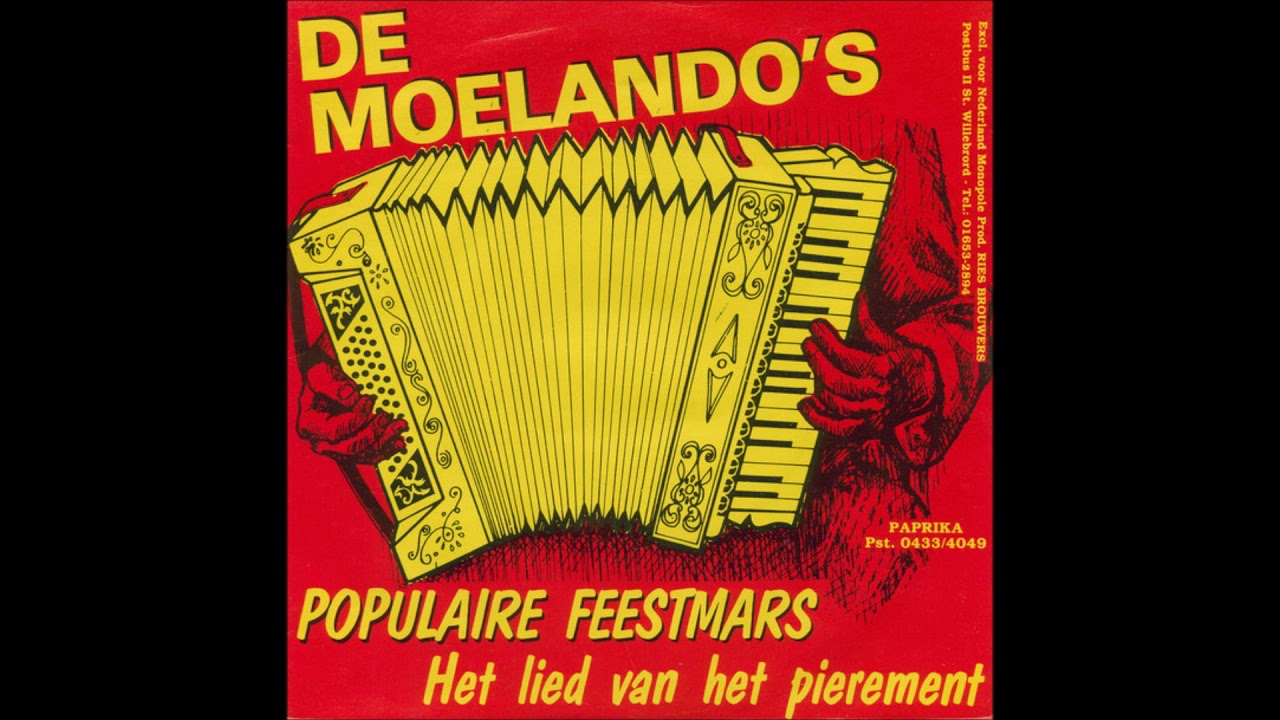De Moelando's - Het lied van het pierement - 1982.