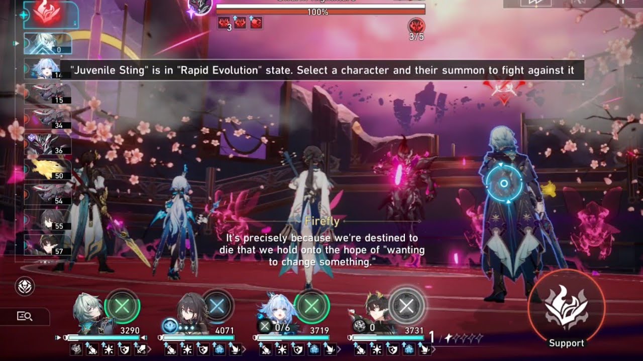 Honkai Star Rail 3.8 - Harbinger of Death: swarm Nightmare boss fight