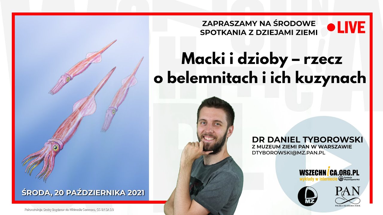 Macki i dzioby &ndash; rzecz o belemnitach i ich kuzynach / Dr Daniel Tyborowski