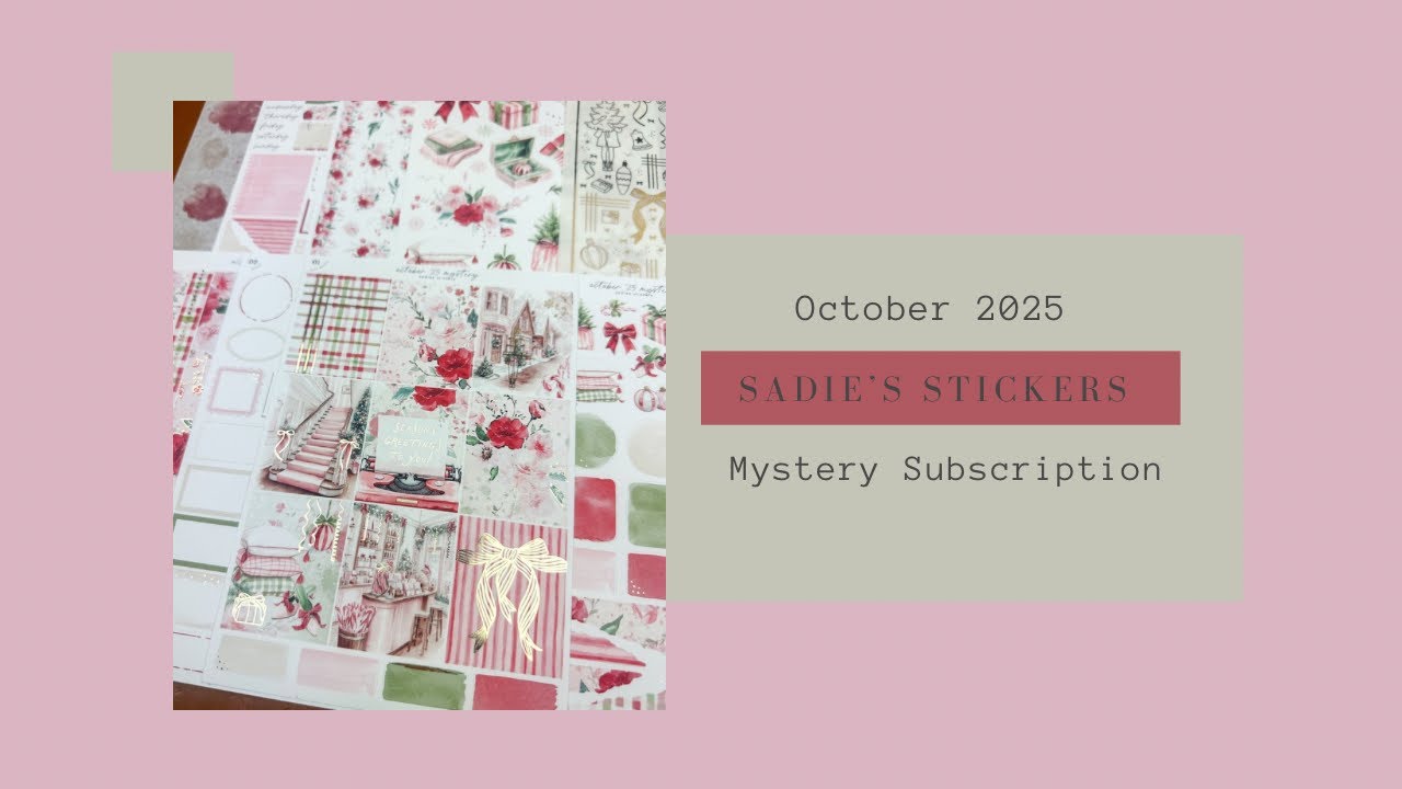 Подписка на наклейки Sadie's Mystery | Октябрь 2025 г.