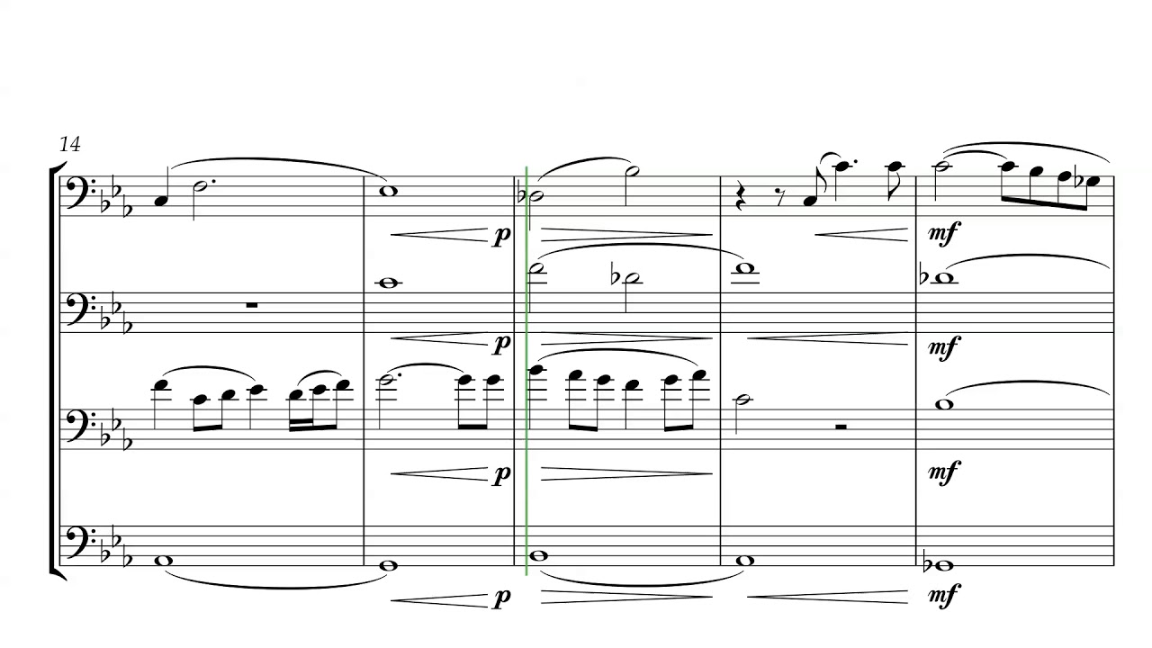 For the Love of a Princess (from Braveheart) for Trombone Quartet