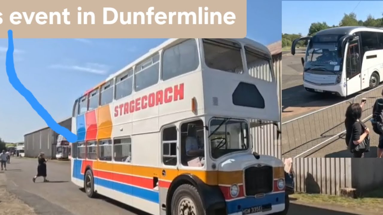 Vintage Bus event in dunfermline 