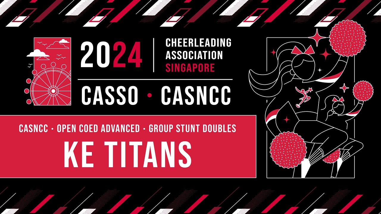 KE Titans   CASNCC 2024   Group Stunt Doubles Open Coed Advanced