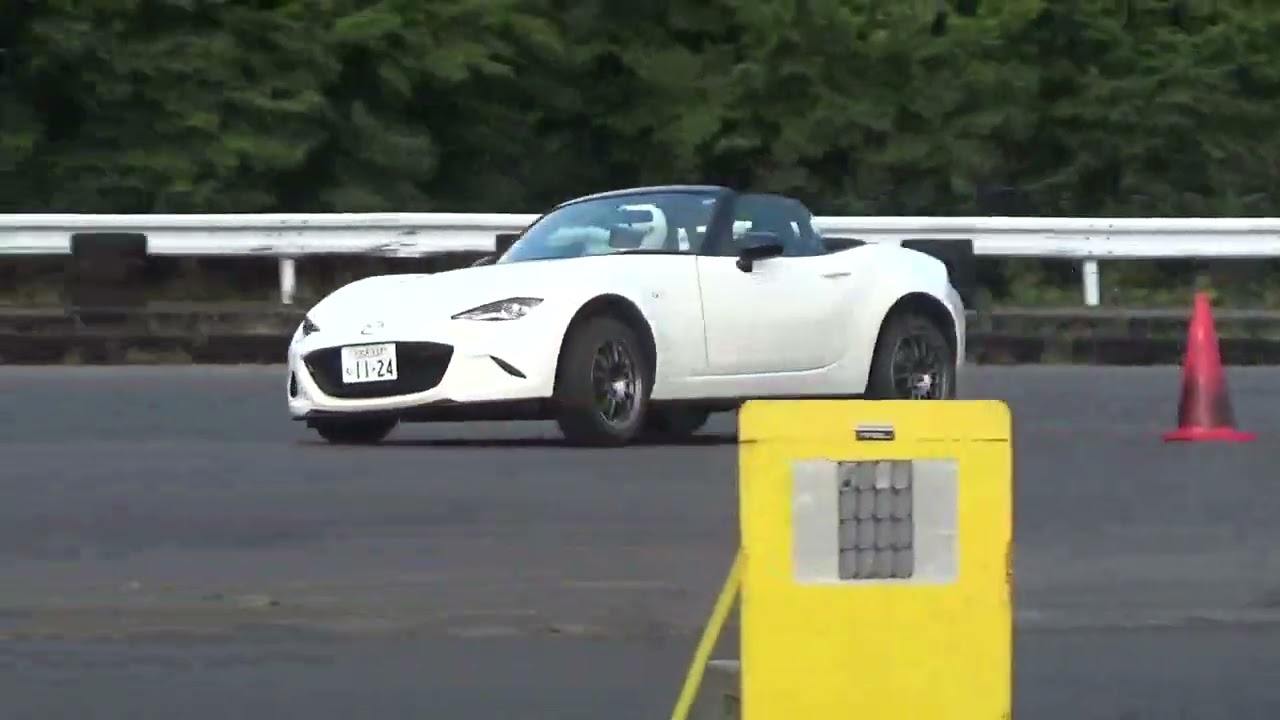 シバタイヤTW280・純正脚・純正デフのロードスター(NR-A)でジムカーナやってみた！っていうのをやってみたw サイドターンもあるよ 22.10.16