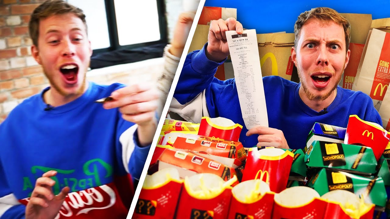 I Spent £1000 On McDonalds Monopoly And WON!