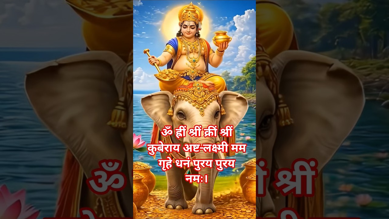 Chant This Auspicious Kuber-Lakshmi Mantra For Wealth & Prosperity 📿💰#money #wealth #laxmi #fyp