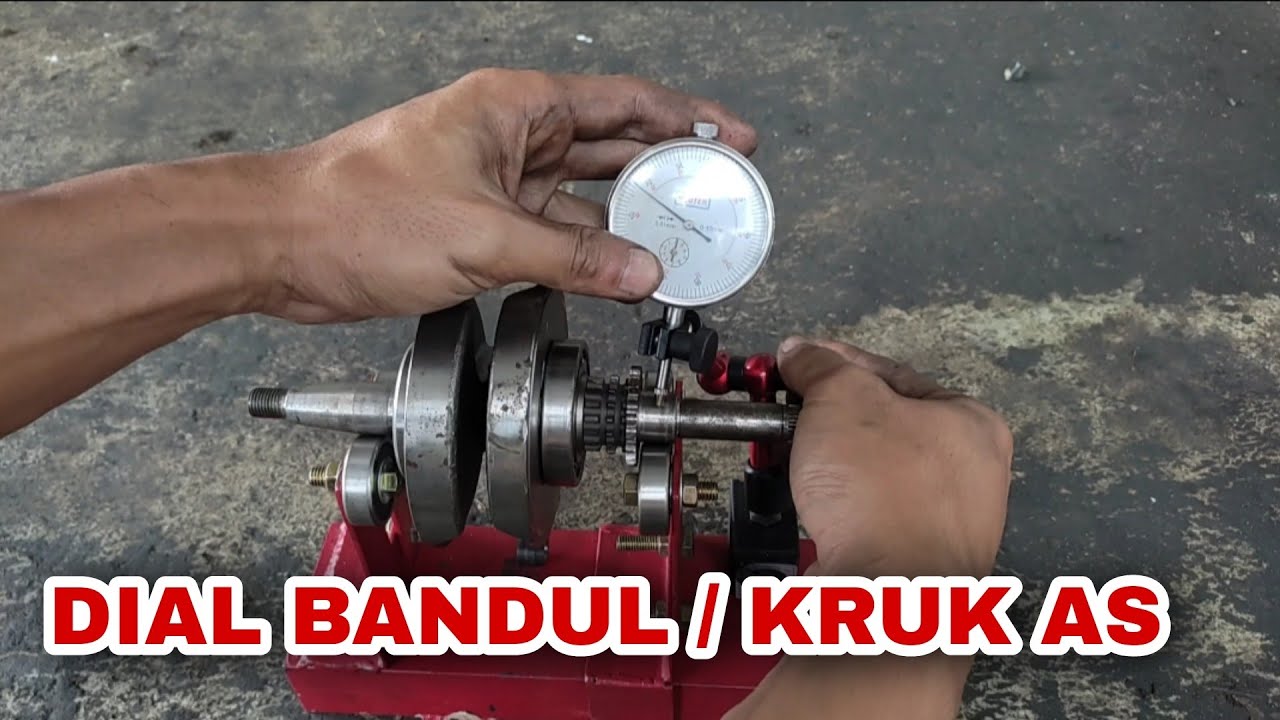 Belajar bersama cara dial centen kruk as biar tidak getar