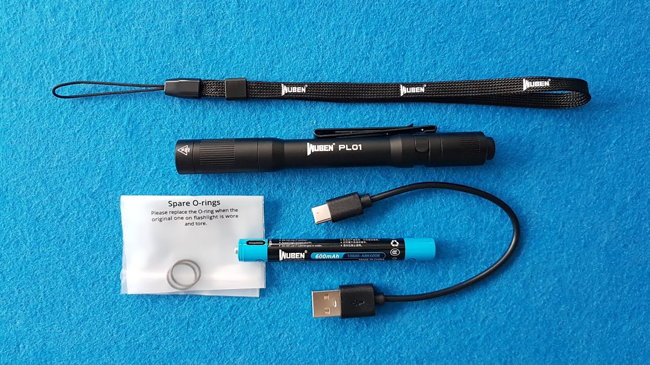 Wuben PL01 a escena: Batería de litio recargable por USB-C (o 2xAAA) y hasta 650 lúmenes.